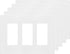 ENERLITES Screwless Decorator Wall Plate Child Safe Cover, Size 3-Gang 4.68" H x 6.53" L, Unbreakable Polycarbonate Thermoplastic, SI8833-W, Gloss...