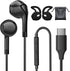 USB C Headphones for iPhone 15/15 Pro/ 15 Pro Max USB Type C Wired Earbuds with Microphone & Remote Control for iPad Pro, Samsung Galaxy S23 S22 S...
