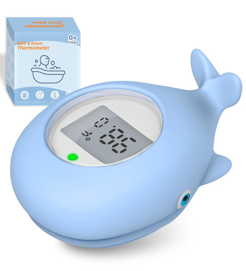 Baby Bath Tub Thermometer for Infant, Bathtub Water Temperature Room Thermometer, Safety Floating Bathing Toy, Newborn Essentials, Gifts for Moms ...