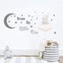 Runtoo Dream Big Little One Wall Decals Elephant Inspirational Quotes Kids Wall Stickers for Bedroom Playroom Nursery Decoration Wall Decor...
