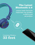 iClever Kids Bluetooth Headphones LED Light Up with Safe Volume, 25H Playtime, Stereo Sound Mic, Bluetooth 5.0, Foldable, On Ear Kids Wireless Hea...