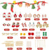 SUNNYCLUE 1 Box DIY 10 Pairs Christmas Charms Enamel Snowflake Charms Earrings Making Starter Kit Snowman Charm Santa Claus Christmas Socks Charms...