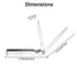 Stainless Steel Feeler Gauge Measuring Tool Dual Marked Metric and Imperial Measuring (32 Blades,0.03-1 mm)...