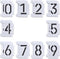 20 Pieces Curb Stencil Kit 0-9 Numbers Stencils 4 Inch Tall Numbers Reusable Plastic Numbers Stencil Numbers Template for Painting Address in Mail...