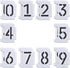 20 Pieces Curb Stencil Kit 0-9 Numbers Stencils 4 Inch Tall Numbers Reusable Plastic Numbers Stencil Numbers Template for Painting Address in Mail...