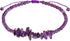 Jewever Natural Amethyst Anklet Bracelets for Women Tumbled Chips Crystals Anklet Adjustable Handmade Reiki Gemstones Beach Foot Jewelry...