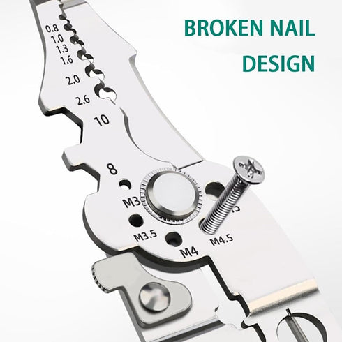Multifunctional Wire Stripper Tool electrical wire stripping cutter pliers cable crimper multi cutters multi purpose stripping tool 1PCS....