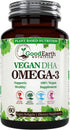 Algal Oil - Vegan DHA Omega 3 Fish Oil Supplements - Brain Booster,Supplement & Prenatal Vitamin -Provides Healthy Heart & Immune Support - Burple...
