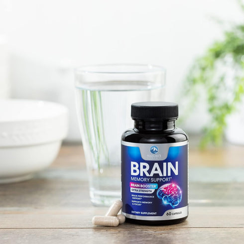Brain Supplements for Memory and Focus, Nootropic Support for Concentration, Clarity, Energy, Brain Health with Bacopa, Cognitive Vitamins, Phosph...