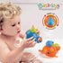 Dwi Dowellin Bath Toys Fishing Games Swimming Whales Bath Time Bathtub Toy for Toddlers Baby Kids Infant Fish Set Age 18months and up...