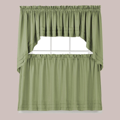 SKL Home Holden Curtain Tier Pair, 57" x 24", Sage, 2 Count...