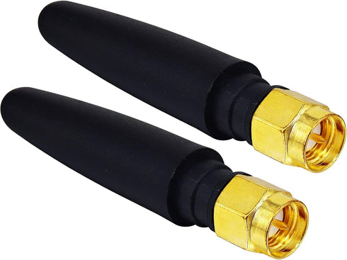 BOOBRIE 2-Pack 2.4GHz Mini WiFi Antenna 2dBi FPV Antenna Omni Directional SMA Male Omni-Directional Small PC WiFi Bluetooth Antenna Aerial Signal ...
