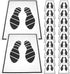 IMIKEYA Paper Floor Mat: 25Pcs Disposable Car Floor Mats Car Paper Floor Mats Disposable Car Interior Floor Mats Automotive Floor Mats Printing Pa...