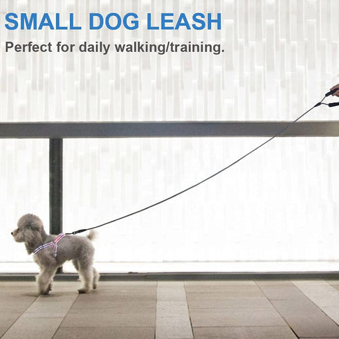 MayPaw 8FT Small Dog Leash, 1/4in Lightweight Strong Nylon Rope Puppy Leash with Comfortable Handle for Outdoor Walking Hiking (0~18lbs)...