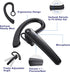 Single Ear Bluetooth Headphone Bluetooth Headphone Wireless w Mouthside Microphone ClearTalker ?? for Call Center, Driving??, Meeting, Office for ...