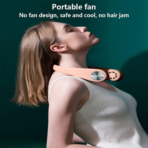SLuB Neck Fan, Portable Neck Fan Rechargeable, Silent Bladeless Fans, Hands-Free Personal Fan, 360° Cooling, 3-Speed, Mini Fan for Home, Office, T...