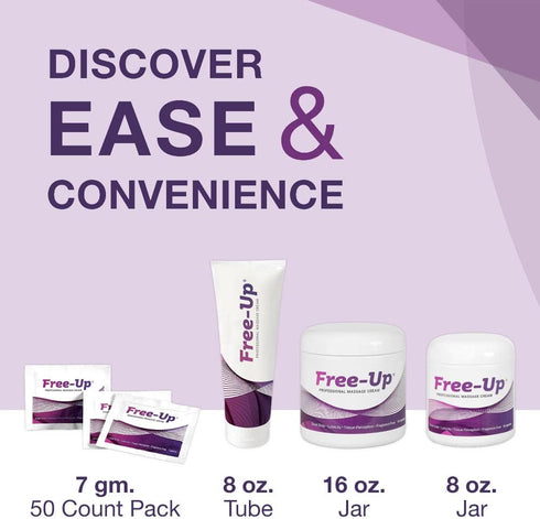 Free-Up-Professional Massage Cream, Fragrance-Free, Great Glide, Lubricity, Tissue Perception, Perfect for Physical Therapy, Massage Versatile, No...