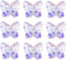 LONGWIN 60pcs AB Butterfly Crystal Beads 10mm Vertical Hole Adabele Austrian Butterfly Glass Pendants Beads Charms for DIY Project Earring, Neckla...