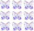LONGWIN 60pcs AB Butterfly Crystal Beads 10mm Vertical Hole Adabele Austrian Butterfly Glass Pendants Beads Charms for DIY Project Earring, Neckla...