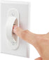 Wall Switch Guards Plate Covers Child Safety Security Home Decor (4 Pack), White - Keeps Light ON Or Off Protects Your Lights or Circuits from Acc...