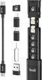 BUDI Multifunctional 9 in 1 Data Cable with USB Type-C Card Reader Micro SD Memory Card high-Speed Card Reader Adapter Suitable for Mobile Phone C...