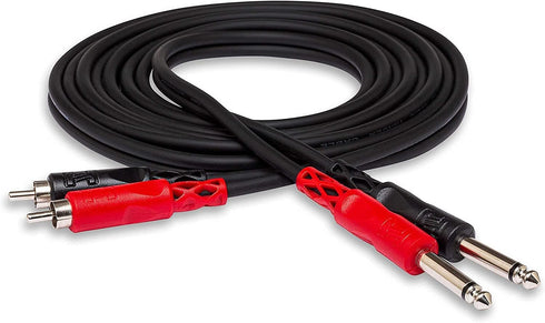 HOSA CPR203 Dual 1/4" to RCA, 3 Meters (9.9 ft)...