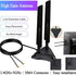 Dual Band 2.4GHz 5GHz 5.8Ghz RP-SMA Gaming WiFi 6E 802.11ac/ax Wireless Antenna with Magnetic Base for Intel AX201 AX200 PCIe NGFF WiFi USB Card P...