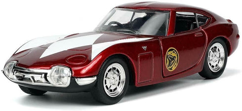 JADA TOYS, INC 1967 TOYOTA 2000GT W/RED RANGER NANO FIG 1/32 VEHICLE...