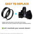 Replacement Belts Compatible with Dyson DC07 DC04 DC14 DC33 Vacuum, Clutch Belt Set Replace Parts DY-902514-01 (2-Set)...