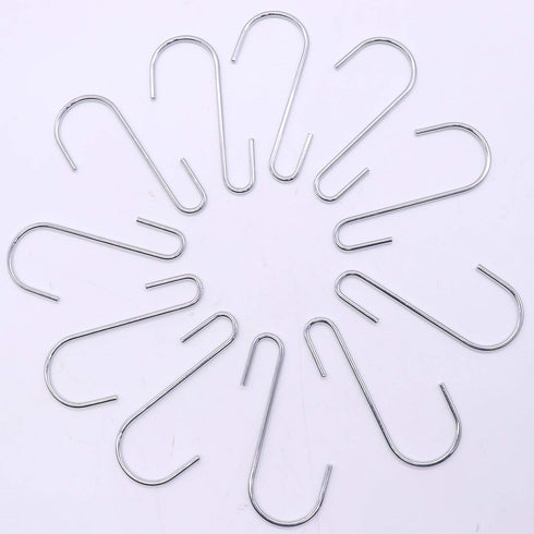 18 Pack 4 inch Heavy Duty S Hooks Pan Pot Holder Rack Hooks Hanging Hangers S Shaped Hooks for Kitchenware Pots Utensils Clothes Bags Towels Plant...
