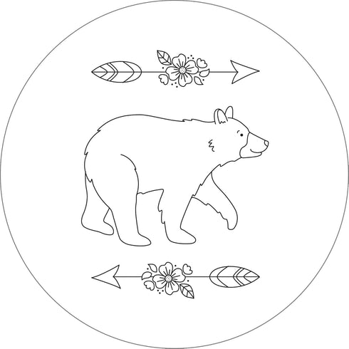 Woodland Embroidery Pattern Transfers (set of 10 hoop designs!)...