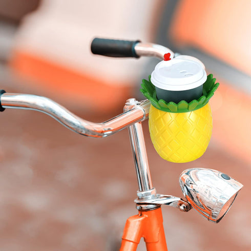 Accmor Bike Cup Holder, Bike Water Bottle Holders, Pineapple Universal Bar Drinks Cup Holder with Metal Clamp for Bicycle, Motorcycle, Wheelchair,...
