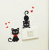 Removable Switch Sticker, 5 Pcs Cute Cartoon Black Cats Wall Sticker, Light Switch Decor Decals, Family DIY Decor Art Car Stickers Home Decor Wall...