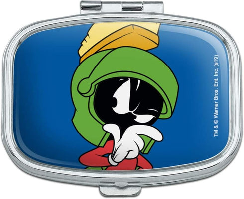 GRAPHICS & MORE Looney Tunes Marvin The Martian Rectangle 2-Compartment Pill Case Trinket Gift Box...