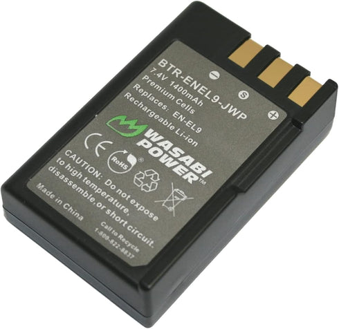 Wasabi Power Battery for Nikon EN-EL9 and Nikon D40, D40x, D60, D3000, D5000...