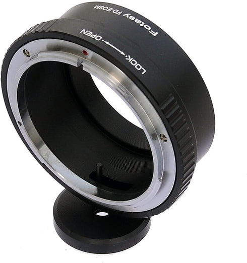 Fotasy FD Mount Lens to Cannon EF-M Adapter, FD EFM, FD EOS M, Tripod Mount, Infinity Focus, Compatible with Canon EOS M Mount Mirrorless Cameras ...