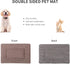 Reversible Dog Bed Mat with Plush and Corn Velvet,Soft Warm Pet Cushion, Dual Purpose Washable Sleeping Mattress Bed for Small Medium Large Dog an...