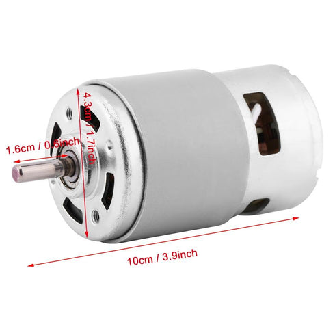 775 Brushless DC Motor, DC 12V 150W Electric Motor 13000-15000RPM High Speed Motor Large Motor High Power Miniature DC Brushless Motor for Electri...