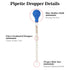 3Pcs Glass Pipettes Dropper, 10ml Graduated Liquid Dropper with Rubber Bulb and Cleaning Brush, Transfer Pipettes for Essential Oil...