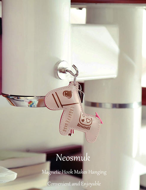 Neosmuk Magnetic Hooks Heavy Duty,Strong Magnet with Hook for Fridge, Super Neodymium Extra Strength Industrial Hooks for Hanging, Magnetic Hanger...