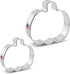 Pumpkin Cookie Cutters 2-Pc. Set Made in USA by Ann Clark, 4", 3"...