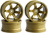 4Pcs 63mm RC Drift Car Tires Hard Tyres Plastic Wheel Rims for 1/10 Traxxas HSP Tamiya HPI Kyosho On-Road Drifting Car Spare Parts (Gold)...