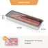 Freshmage Bacon Container for Refrigerator, 304 Stainless Steel Airtight Deli Meat Storage Containers for Fridge Dishwasher Safe Long Kitchen Food...