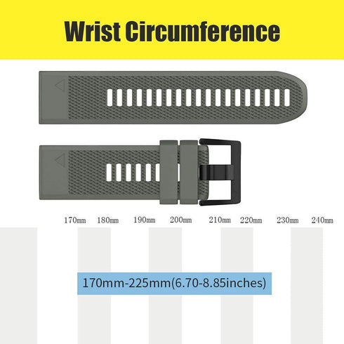 NotoCity Compatible with Forerunner 935 Watch Band sport silicone watch strap Replacement for Fenix 5/Fenix 5 Plus/Fenix 6/Fenix/Forerunner 935/Fo...