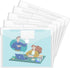 Sooez 5 Pack Plastic Envelopes Poly Envelopes, Clear Document Folders US Letter A4 Size File Envelopes with Label Pocket for School Home Work Offi...