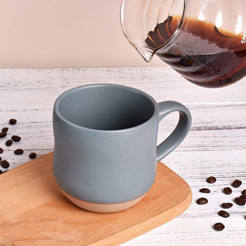 Bosmarlin Large Stoneware Speckled Coffee Mug, Big Ceramic Tea Cup, 17 Oz, Dishwasher and Microwave Safe (Blue, 1)...