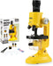 Little World Science Kits for Kids Beginner Microscope Kit with LED 100X 400X and 1200X Magnification Kids Educational Toy Birthday Halloween...