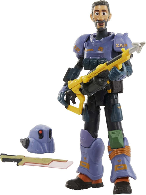 Mattel Disney and Pixar Lightyear Collector Action Figure, 7-in Scale Jr Zap Patrol Mo Morrison, Highly Articulated, Accessories...