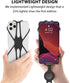 BONE Lanyard Phone Tie 2, Cell Phone Strap, Adjustable Silicone Lanyard, Universal Neck Phone Holder Compatible with Most Smartphones (Black - Car...