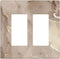 Rose Gold Brown Marble Light Switch Cover 2 Gang Double Rocker Wall Plate Decorative Switchplate Electrical Faceplate for Bathroom Kitchen Home De...